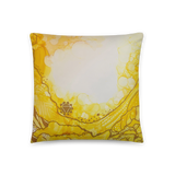 Solar Plexus Chakra Throw Pillow by Rebecca Bond