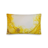 Solar Plexus Chakra Throw Pillow by Rebecca Bond