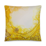 Solar Plexus Chakra Throw Pillow by Rebecca Bond