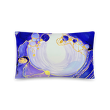 Third Eye Chakra Throw Pillow by Rebecca Bond