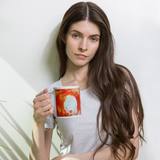 SACRAL CHAKRA White Glossy Ceramic Mug - Energy Art by Rebecca Bond