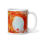 SACRAL CHAKRA White Glossy Ceramic Mug - Energy Art by Rebecca Bond