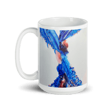 SERAPH White Glossy Ceramic Mug - Energy Art by Rebecca Bond