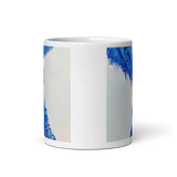 SERAPH White Glossy Ceramic Mug - Energy Art by Rebecca Bond
