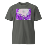 CROWN CHAKRA Unisex Premium Cotton T-shirt Energy Art by Rebecca Bond - Dark