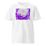 CROWN CHAKRA Unisex Premium Cotton T-shirt Energy Art by Rebecca Bond -  Light