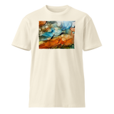 DESERT LANDSCAPE Unisex Premium Cotton T-shirt Energy Art by Rebecca Bond - Light