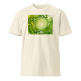 HEART CHAKRA Unisex Premium Cotton T-shirt Energy Art by Rebecca Bond -  Light