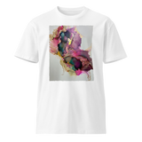 IN BLOOM Unisex Premium Cotton T-shirt Energy Art by Rebecca Bond -  Light