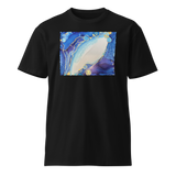 THROAT CHAKRA Unisex Premium Cotton T-shirt Energy Art by Rebecca Bond - Dark