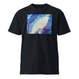 THROAT CHAKRA Unisex Premium Cotton T-shirt Energy Art by Rebecca Bond - Dark