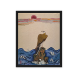 The Gaze of Awareness - Energy Art by Yesang Lee - Framed Canvas Print