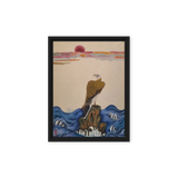 The Gaze of Awareness - Energy Art by Yesang Lee - Framed Canvas Print