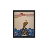 The Gaze of Awareness - Energy Art by Yesang Lee - Framed Canvas Print