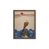 The Gaze of Awareness - Energy Art by Yesang Lee - Framed Canvas Print