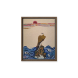 The Gaze of Awareness - Energy Art by Yesang Lee - Framed Canvas Print