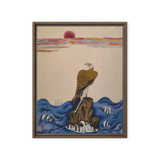 The Gaze of Awareness - Energy Art by Yesang Lee - Framed Canvas Print