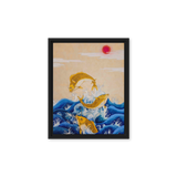 Ascending Energy - Energy Art by Yesang Lee - Framed Canvas Print