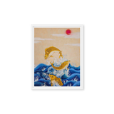 Ascending Energy - Energy Art by Yesang Lee - Framed Canvas Print