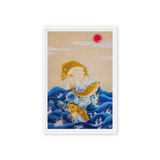 Ascending Energy - Energy Art by Yesang Lee - Framed Canvas Print