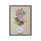 Blooming into Being - Energy Art by Yesang Lee - Framed Canvas Print