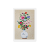 Blooming into Being - Energy Art by Yesang Lee - Framed Canvas Print