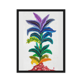 Life Awakening - Energy Art by Yesang Lee - Framed Canvas Print