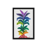 Life Awakening - Energy Art by Yesang Lee - Framed Canvas Print