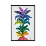 Life Awakening - Energy Art by Yesang Lee - Framed Canvas Print