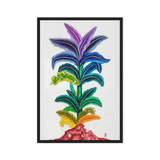 Life Awakening - Energy Art by Yesang Lee - Framed Canvas Print