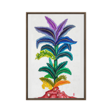 Life Awakening - Energy Art by Yesang Lee - Framed Canvas Print