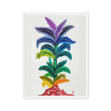 Life Awakening - Energy Art by Yesang Lee - Framed Canvas Print