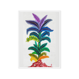 Life Awakening - Energy Art by Yesang Lee - Framed Canvas Print