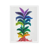 Life Awakening - Energy Art by Yesang Lee - Framed Canvas Print