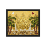 The Center of Being - Energy Art by Yesang Lee - Framed Canvas Print