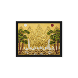 The Center of Being - Energy Art by Yesang Lee - Framed Canvas Print