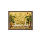 The Center of Being - Energy Art by Yesang Lee - Framed Canvas Print