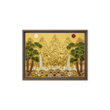 The Center of Being - Energy Art by Yesang Lee - Framed Canvas Print