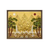 The Center of Being - Energy Art by Yesang Lee - Framed Canvas Print