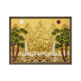 The Center of Being - Energy Art by Yesang Lee - Framed Canvas Print