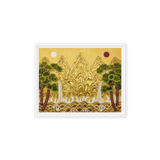 The Center of Being - Energy Art by Yesang Lee - Framed Canvas Print