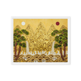 The Center of Being - Energy Art by Yesang Lee - Framed Canvas Print