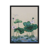Where Stillness Abides - Energy Art by Yesang Lee - Framed Canvas Print