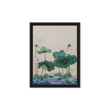 Where Stillness Abides - Energy Art by Yesang Lee - Framed Canvas Print