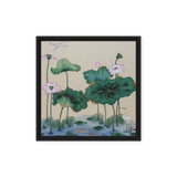 Where Stillness Abides - Energy Art by Yesang Lee - Framed Canvas Print
