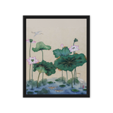 Where Stillness Abides - Energy Art by Yesang Lee - Framed Canvas Print