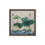 Where Stillness Abides - Energy Art by Yesang Lee - Framed Canvas Print