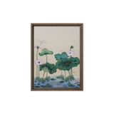 Where Stillness Abides - Energy Art by Yesang Lee - Framed Canvas Print