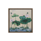 Where Stillness Abides - Energy Art by Yesang Lee - Framed Canvas Print