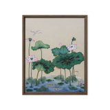 Where Stillness Abides - Energy Art by Yesang Lee - Framed Canvas Print
